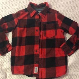 Osh Kosh Buffalo plaid flannel